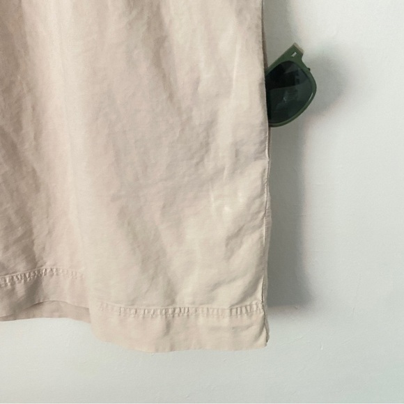 Mango Cargo Boho Chic Short Sleeve Shirt Dress Button-Up Front with Pockets XXS - Picture 3 of 8